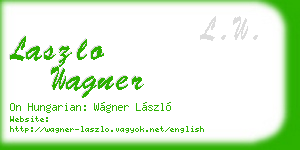 laszlo wagner business card